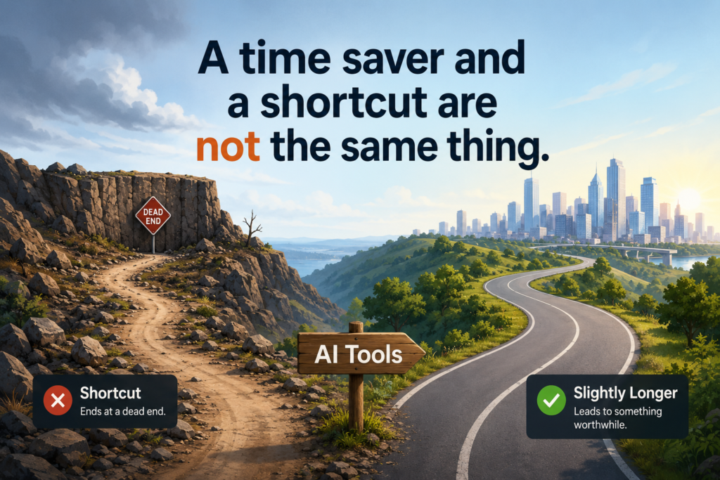 AI Is a Time Saver, Not a Shortcut — Here's the Difference