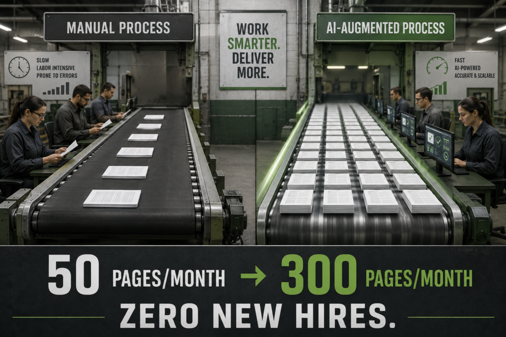 Same Team. 6x Content Output. How AI Process Automation Transforms Content at Scale