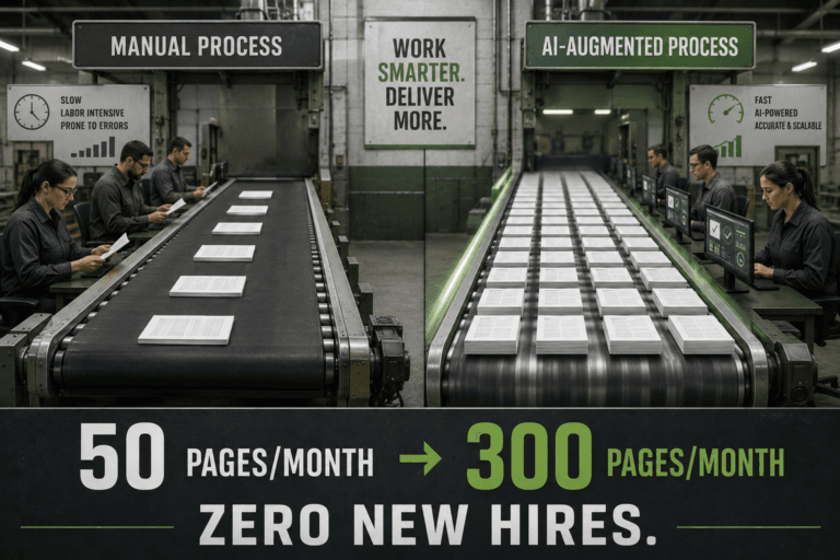 Same Team. 6x Content Output. How AI Process Automation Transforms Content at Scale